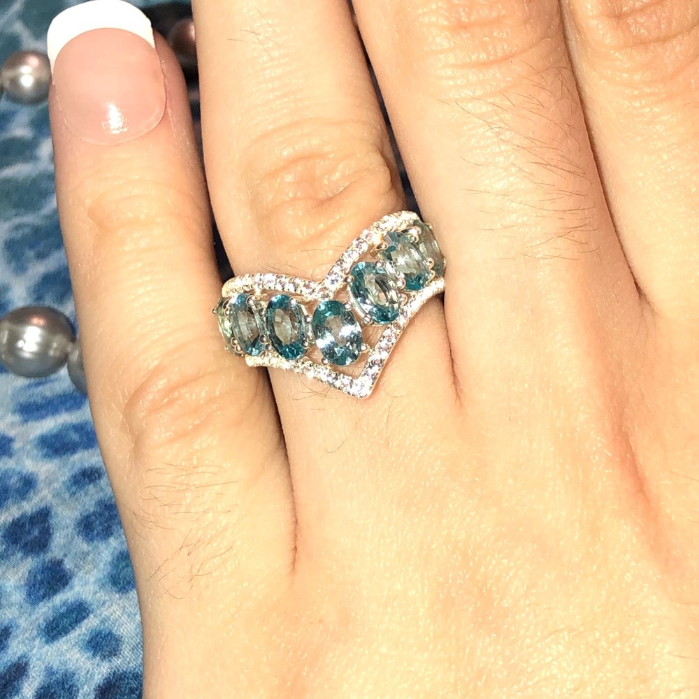 Colleen Lopez/HSN Blue Zircon ring